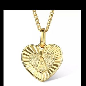 - Brand new 18k gold plated letter necklaces